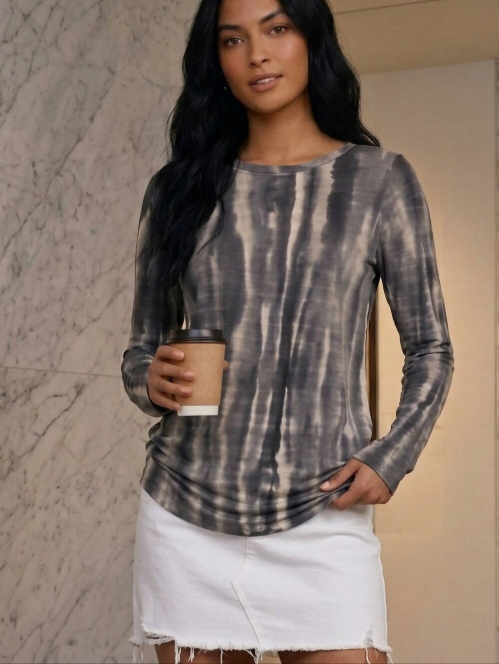 NWOT Simply Vera by Vera Wang Multicolor 100% Cotton Jersey